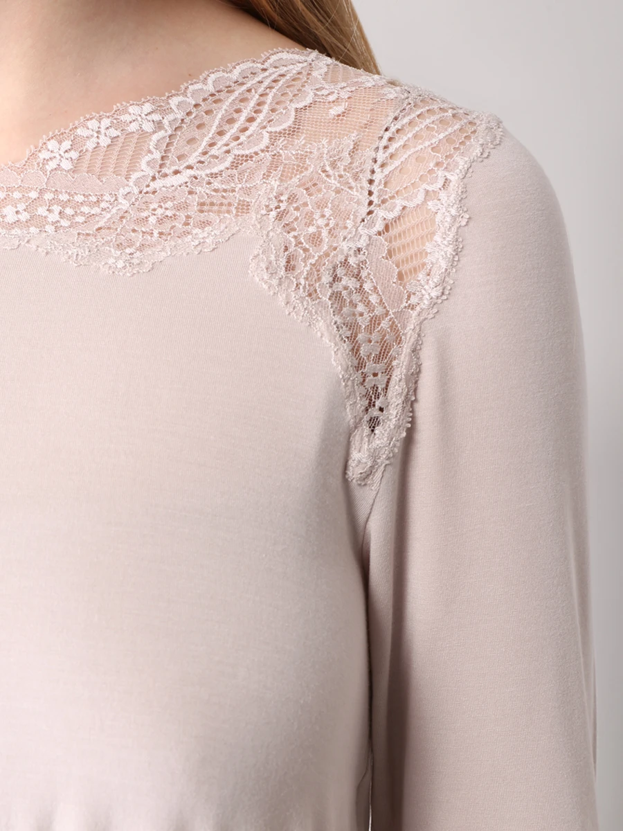 

Сорочка с кружевом, Розовый, W11TC02/S/122