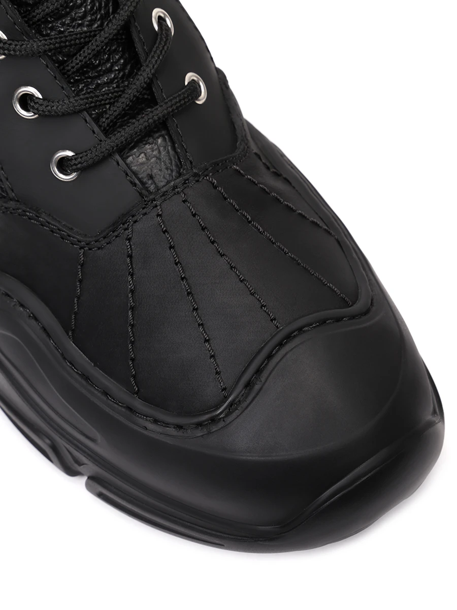 Ботинки кожаные PHILIPP PLEIN MSE0185 02 Черный  Фото 5