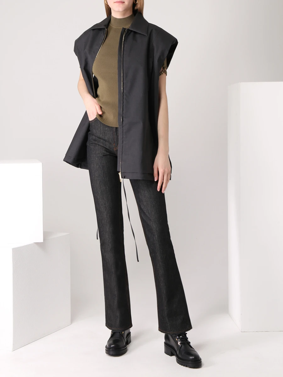 Жилет шерстяной Le gilet Biella JACQUEMUS 213JA104-1250 Черный  Фото 2