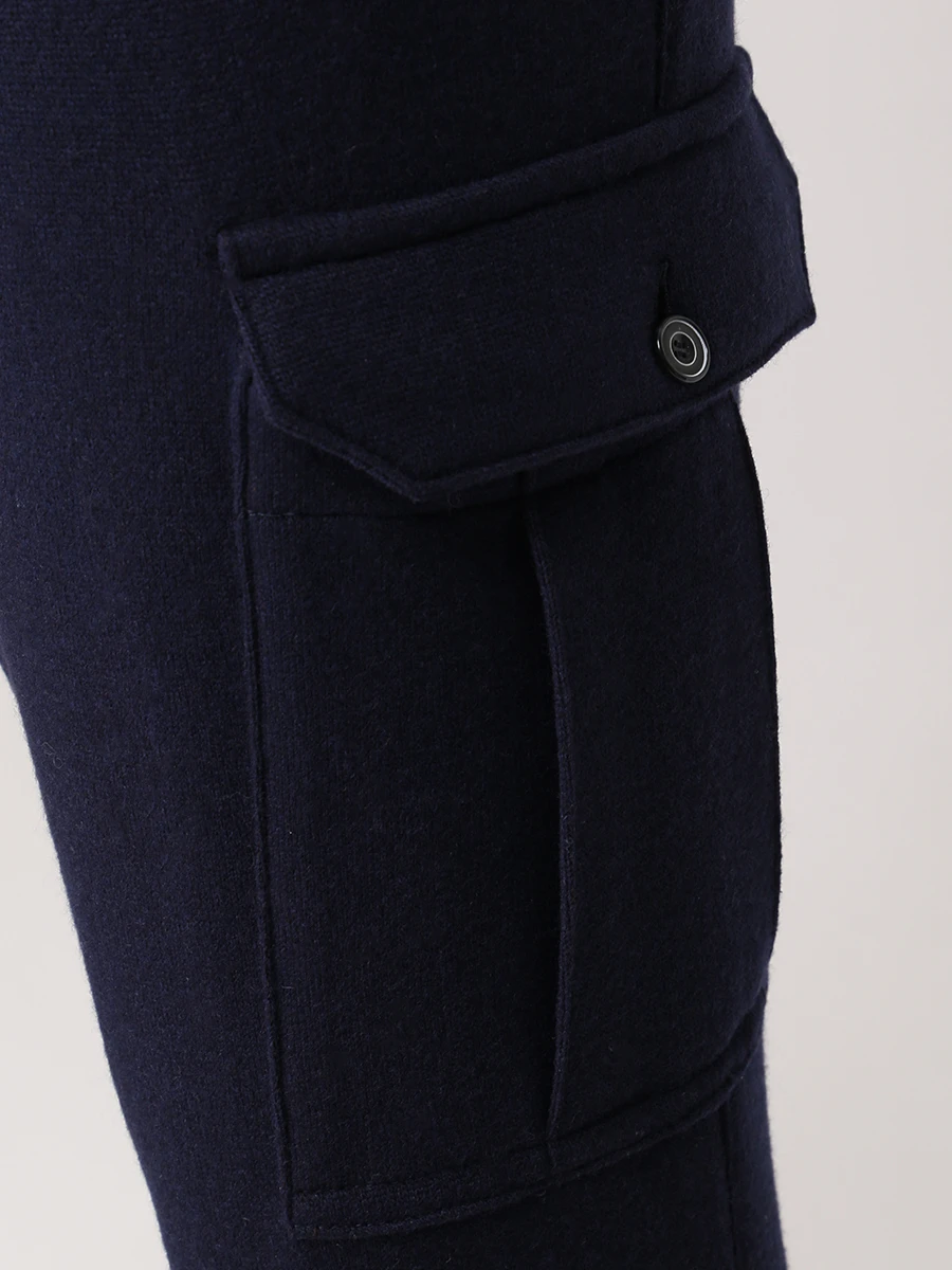 Брюки-карго из кашемира и шерсти STILE LATINO PSSTREET UMJ22106 B35 Темно Синий  Фото 5