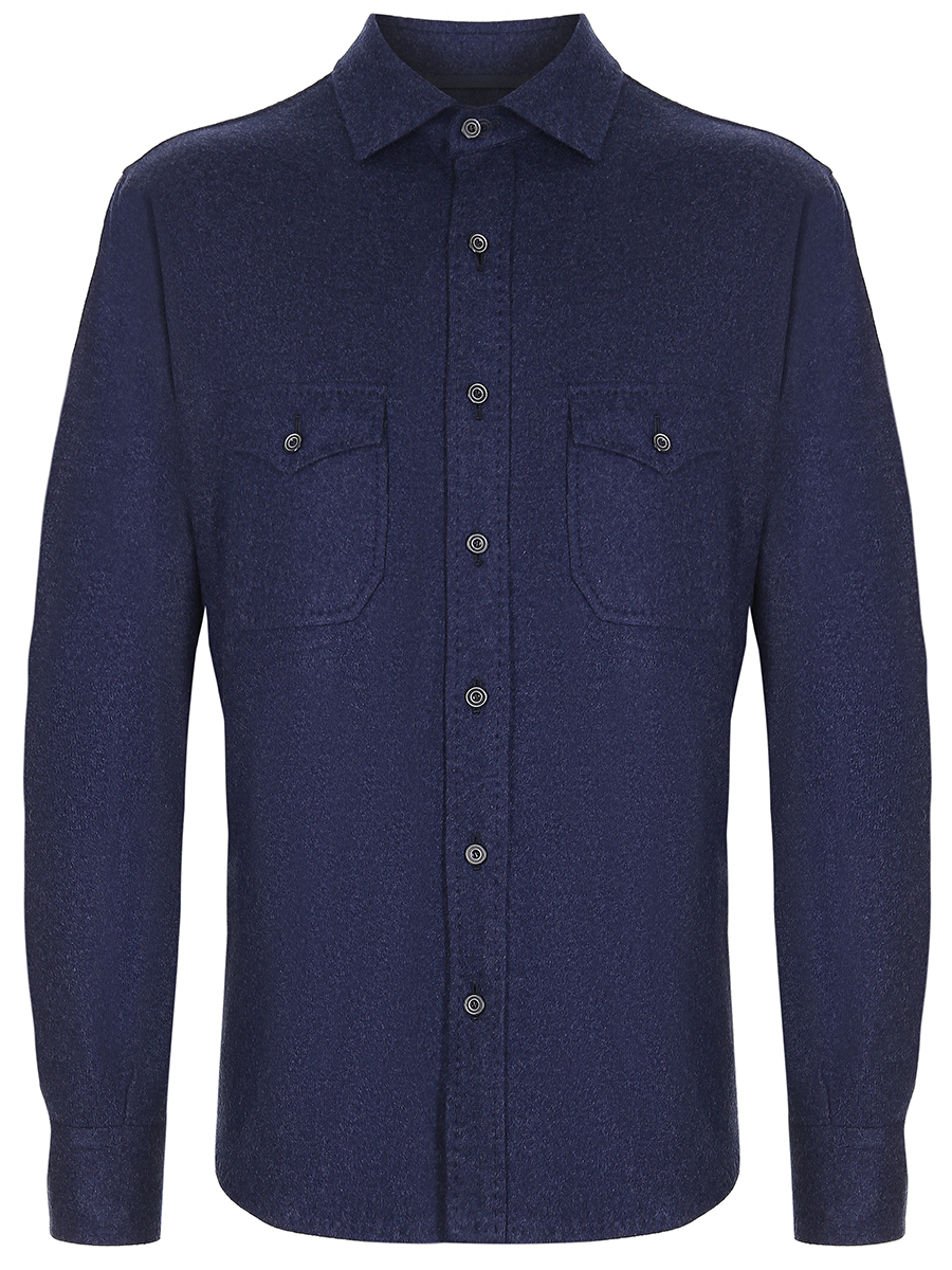 Рубашка Slim Fit кашемировая STILE LATINO