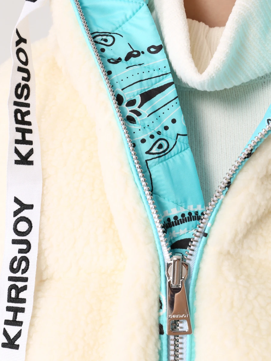 Жилет стеганый двусторонний KHRISJOY AFPW003 PILE/WH58 Белый  Фото 5