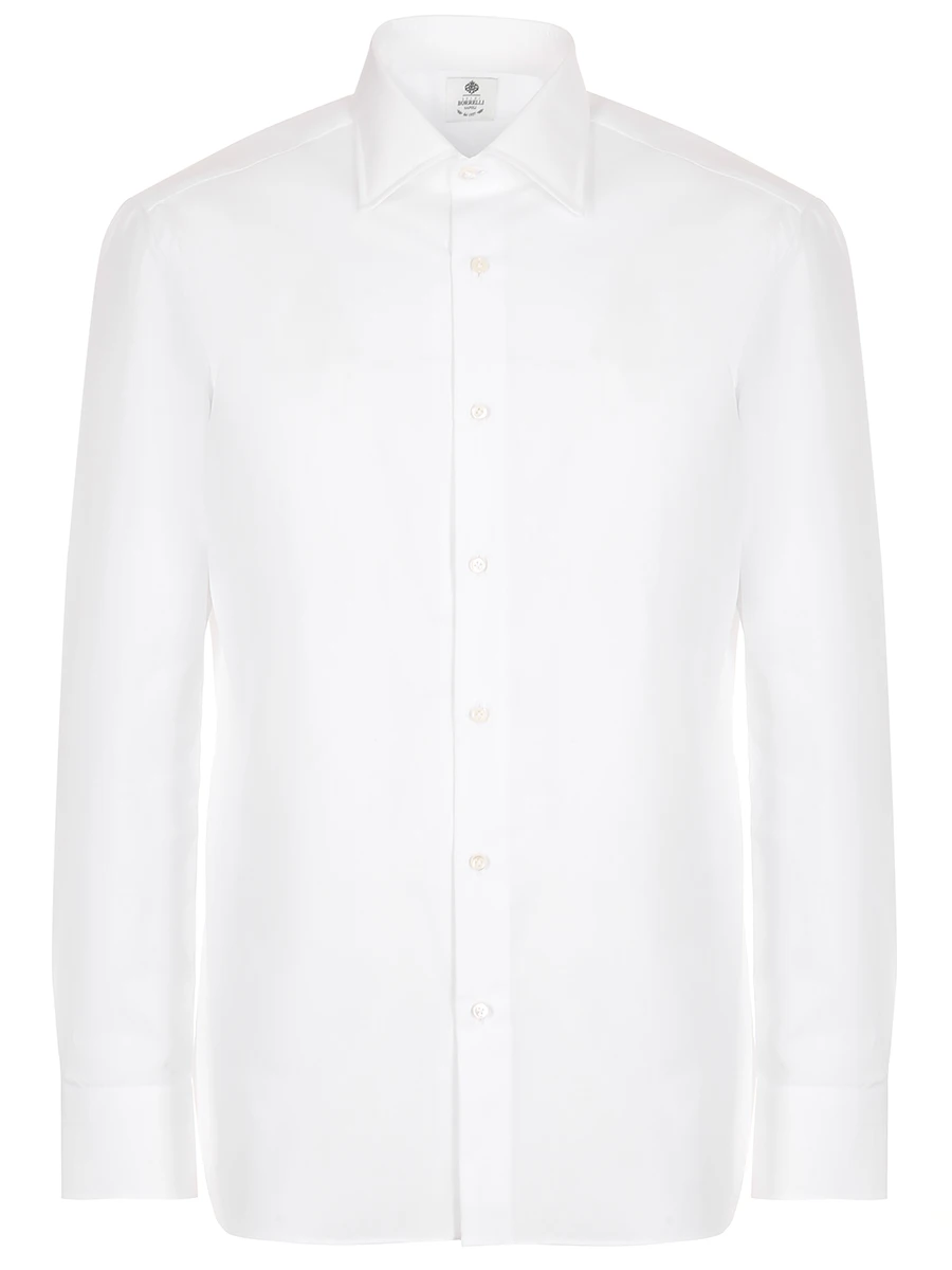 Рубашка Regular Fit хлопковая LUIGI BORRELLI PS2-0034/2, размер 52, цвет белый PS2-0034/2 - фото 1