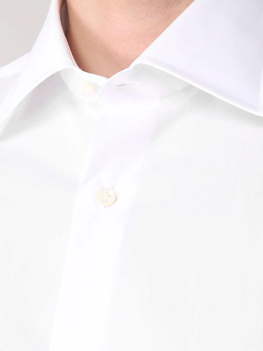 Рубашка Regular Fit хлопковая LUIGI BORRELLI PS2-0034/2, размер 52, цвет белый PS2-0034/2 - фото 5
