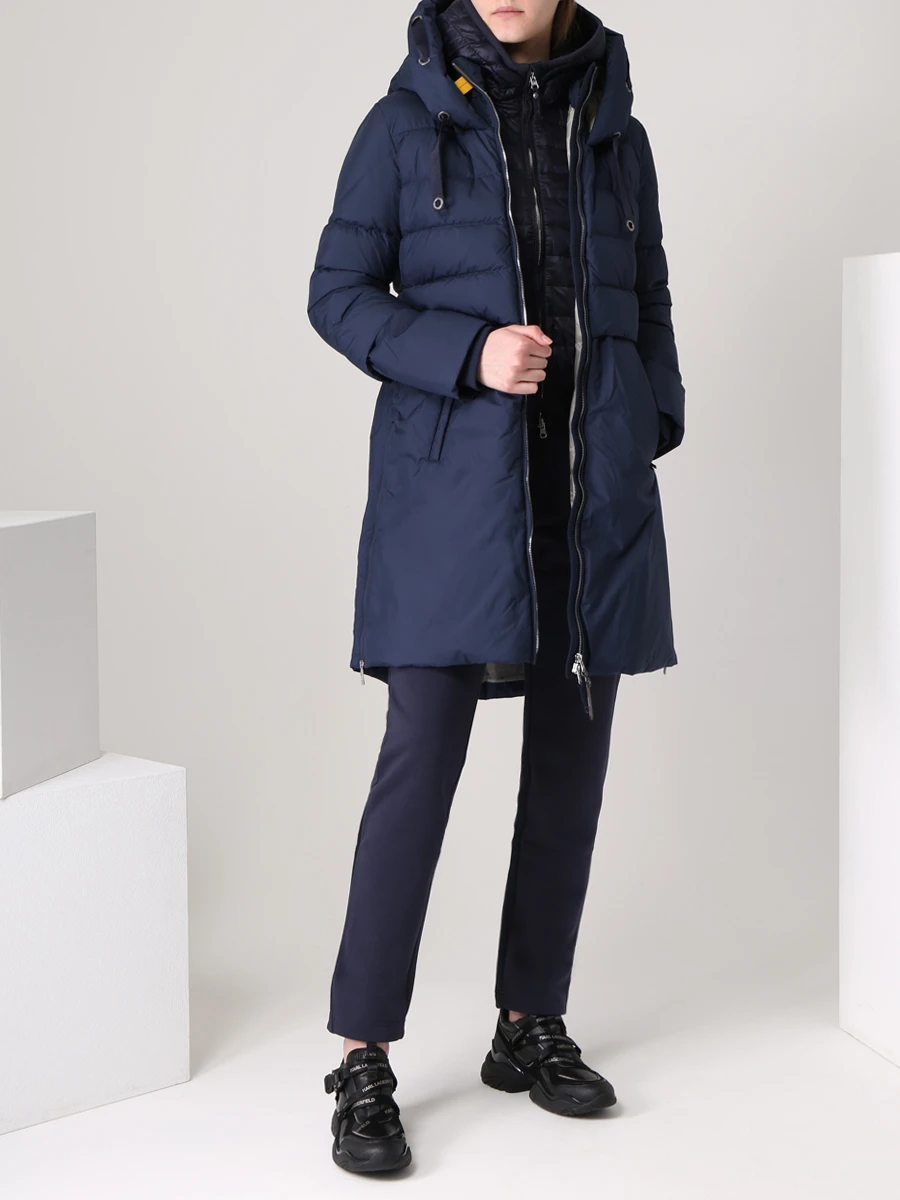 Пуховик стеганый PARAJUMPERS 212M-PWJCKNG32/562 Синий  Фото 2