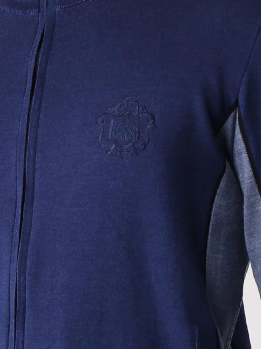 Костюм из шерсти и хлопка BERTOLO LUXURY MENSWEAR 902085/001964 5210 б/902086/001964 5210 б Синий  Фото 5