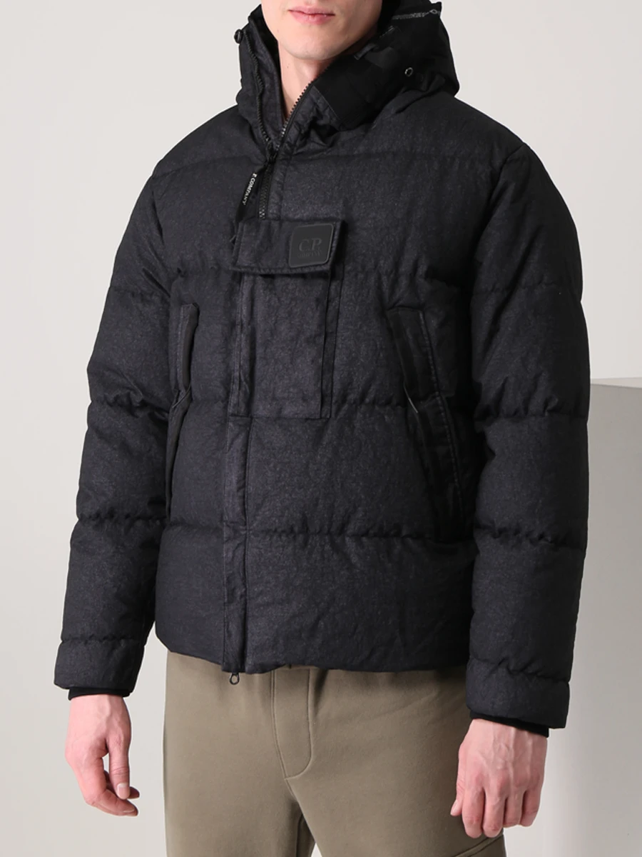 Куртка пуховая CP COMPANY 11CMOW030A-006022G/999 Черный  Фото 4