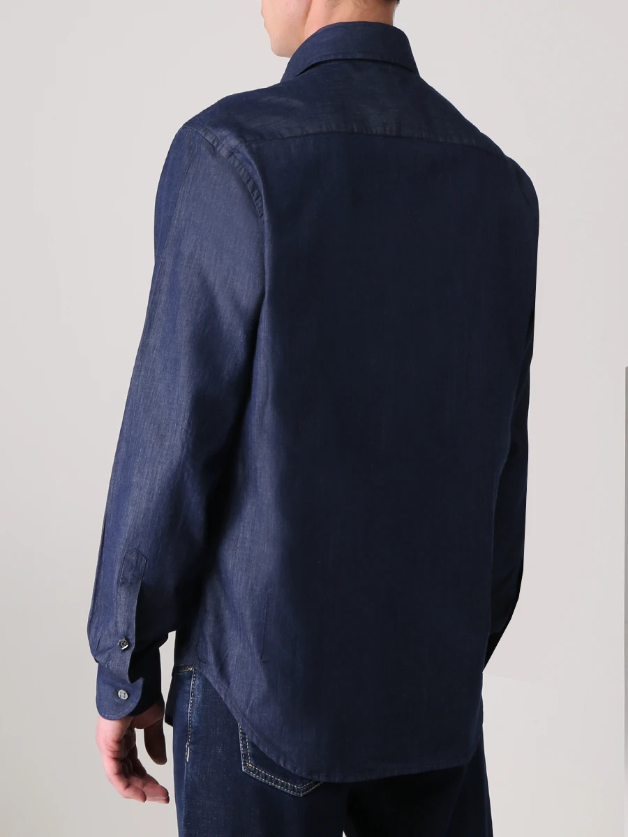 Рубашка Regular Fit хлопковая JACOB COHEN UC001 01 T174A 006D Синий  Фото 3