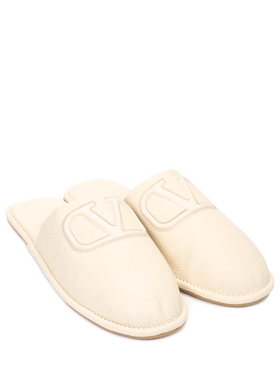 Тапочки кожаные VALENTINO GARAVANI WW0S0DH5RIQ I16, размер 38, цвет белый - фото 2