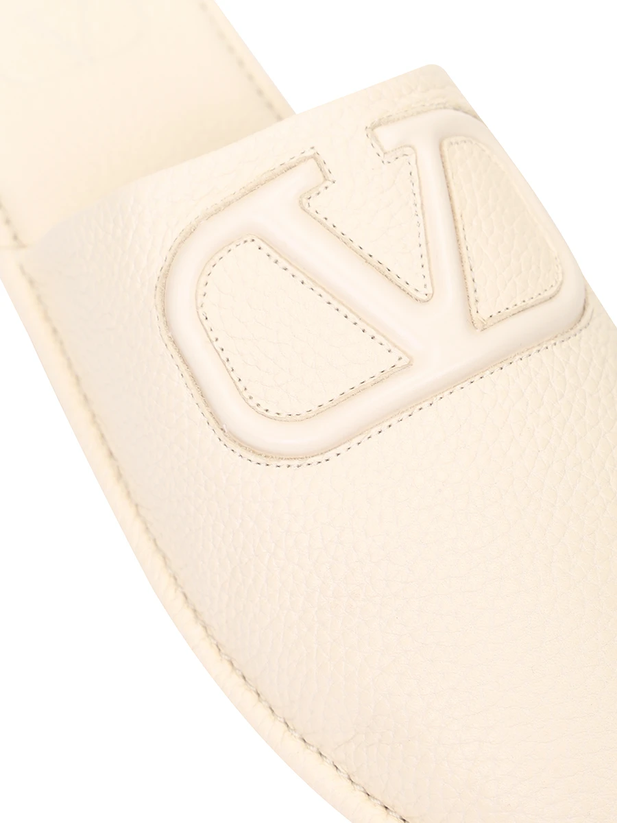 Тапочки кожаные VALENTINO GARAVANI WW0S0DH5RIQ I16, размер 38, цвет белый - фото 5