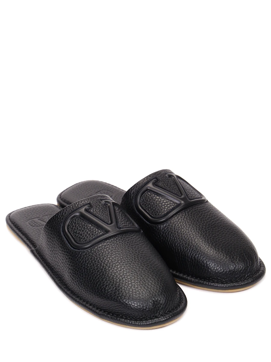Тапочки кожаные VALENTINO GARAVANI WW0S0DH5RIQ 0NO, размер 39, цвет черный - фото 2