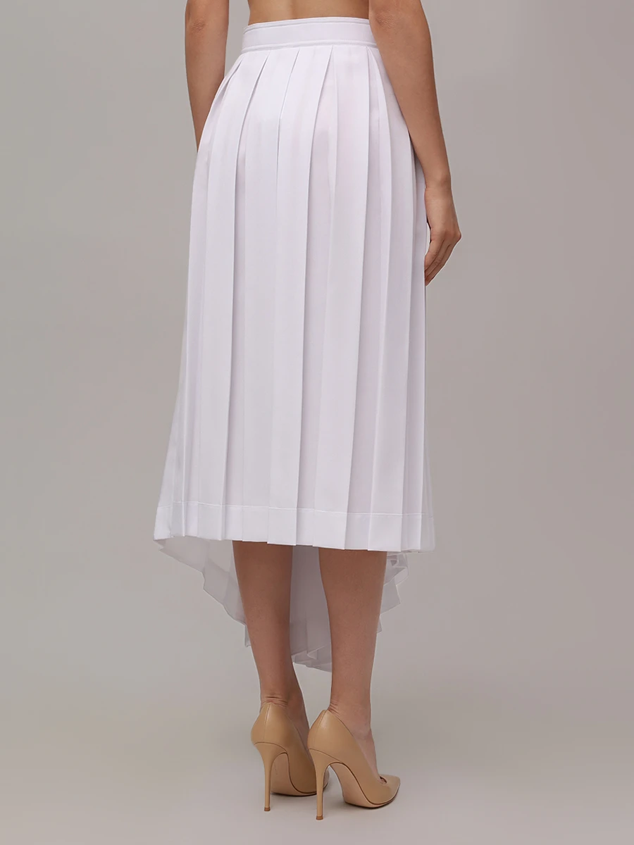 Юбка плиссированная CELINE 22t08074b Белый  Фото 3
