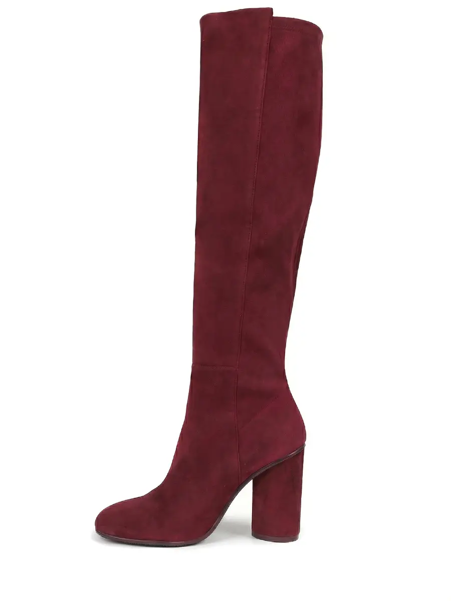 Сапоги замшевые STUART WEITZMAN YL82933 Бордовый  Фото 3