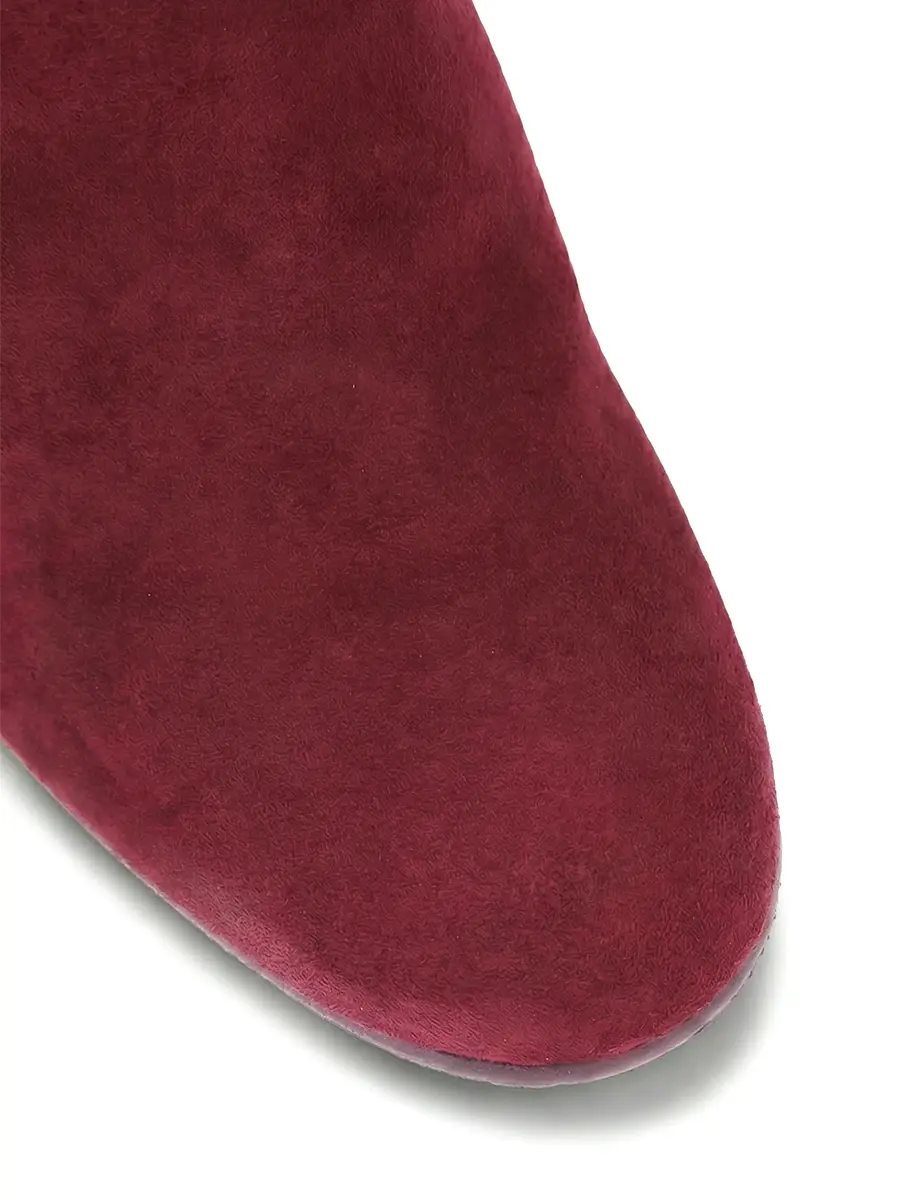 Сапоги замшевые STUART WEITZMAN YL82933 Бордовый  Фото 5