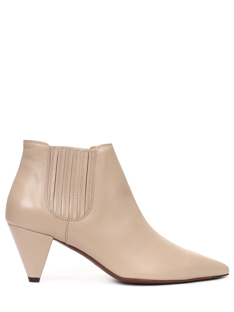 

Ботильоны кожаные, Бежевый, 01HOES