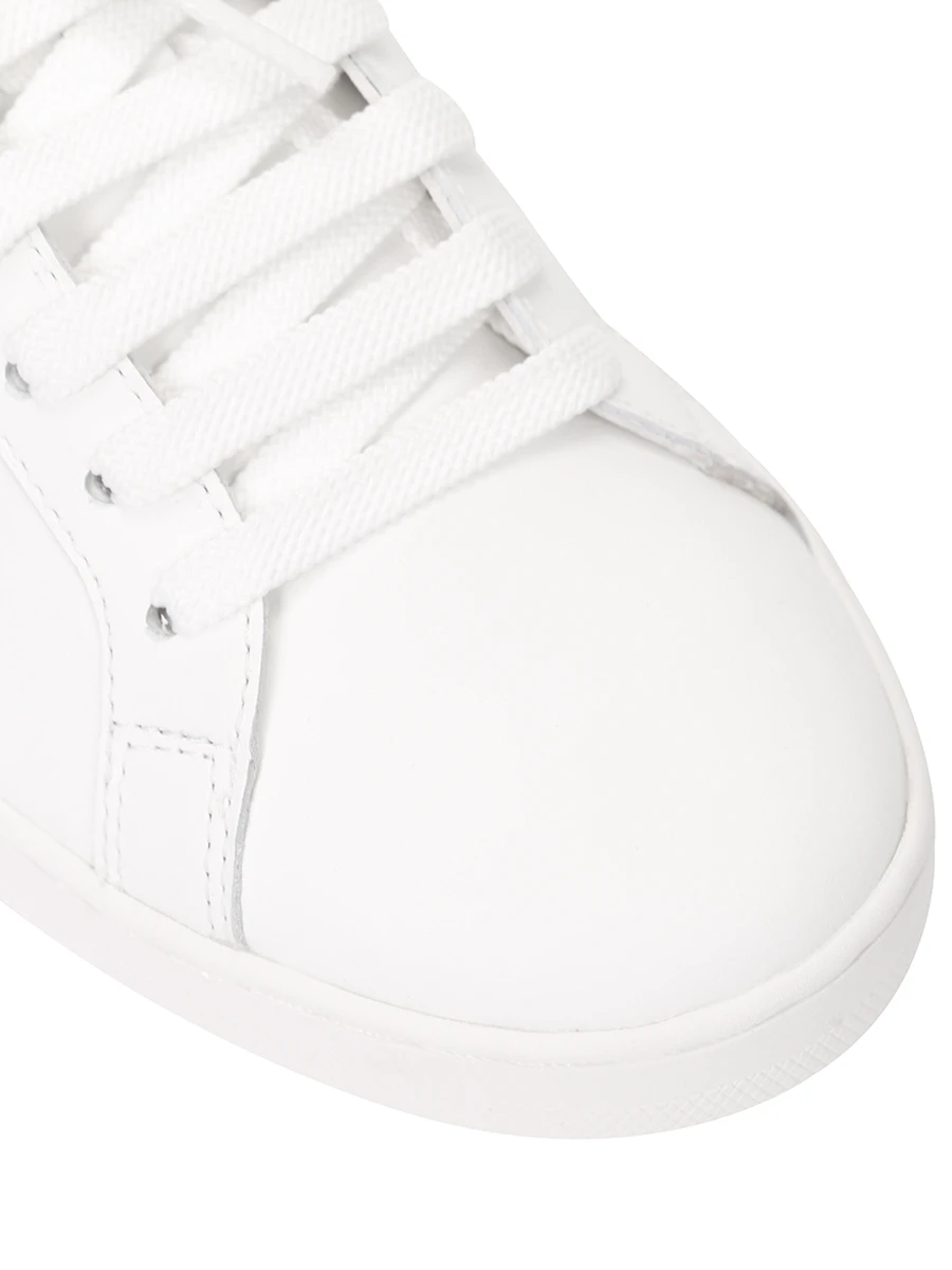 Кеды кожаные PALM ANGELS PMIA056F21LEA0010137 Белый  Фото 5