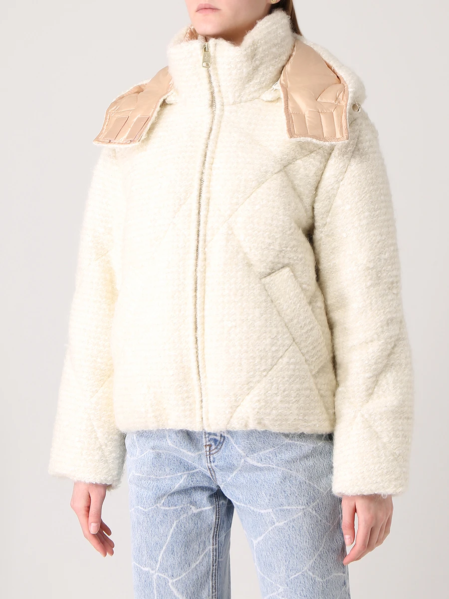 Пуховик стеганый NICOLE BENISTI NLJ77600/cream Кремовый  Фото 3
