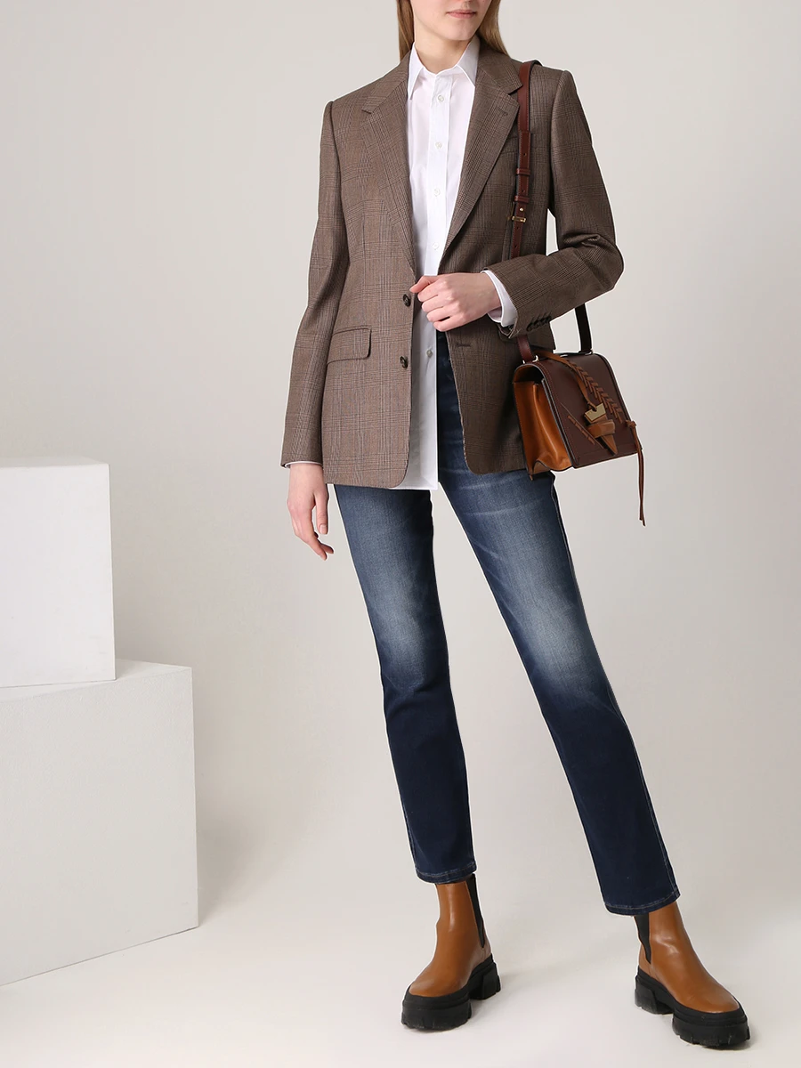 Джинсы хлопковые FRAME LSY779 Деним  Фото 2