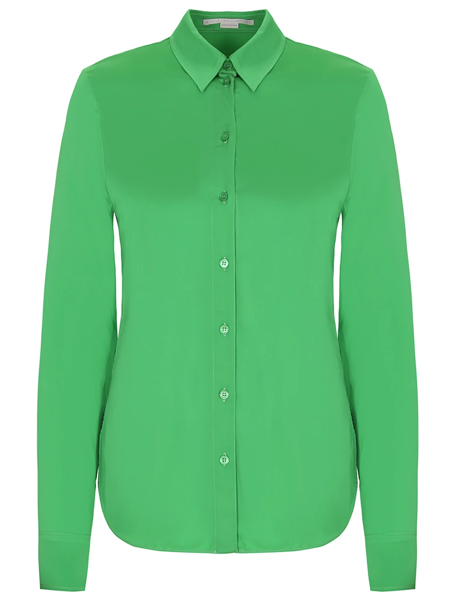 Блуза из вискозы STELLA MCCARTNEY 603775SSA34 3703, размер 42, цвет зеленый - фото 1