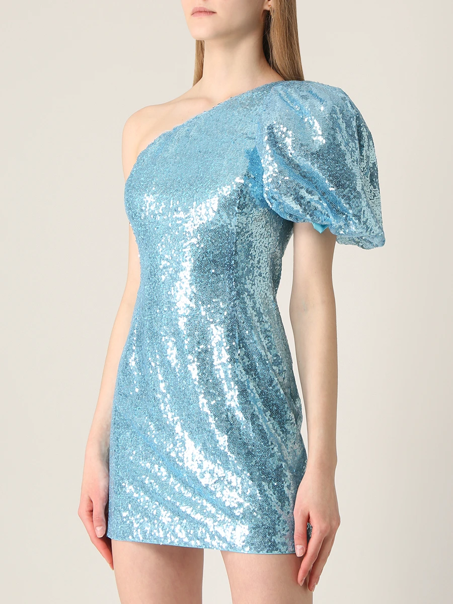 Платье с пайетками LIKE YANA L1-23/5-672-5551/1 Голубой  Фото 4
