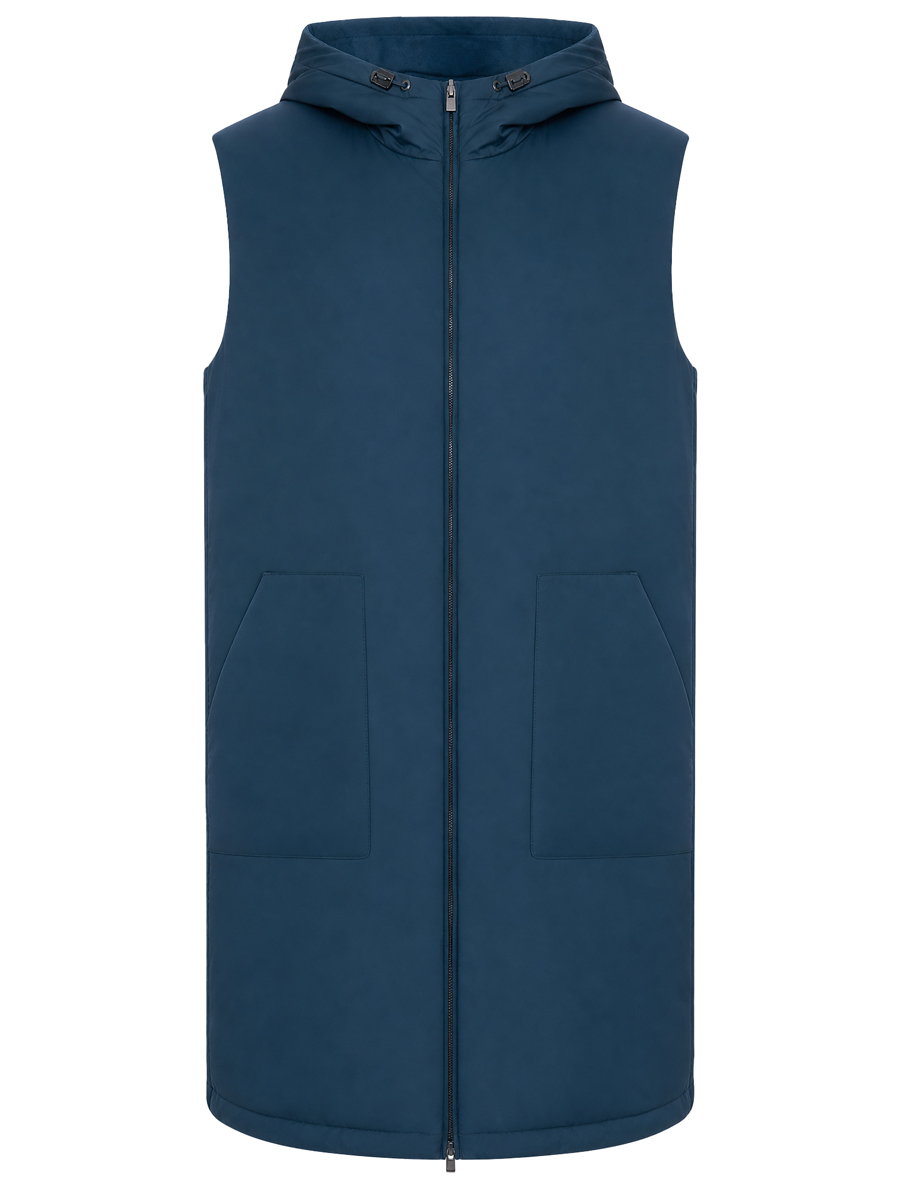 Жилет двусторонний LORO PIANA FAL8878 701Z Синий  Фото 7