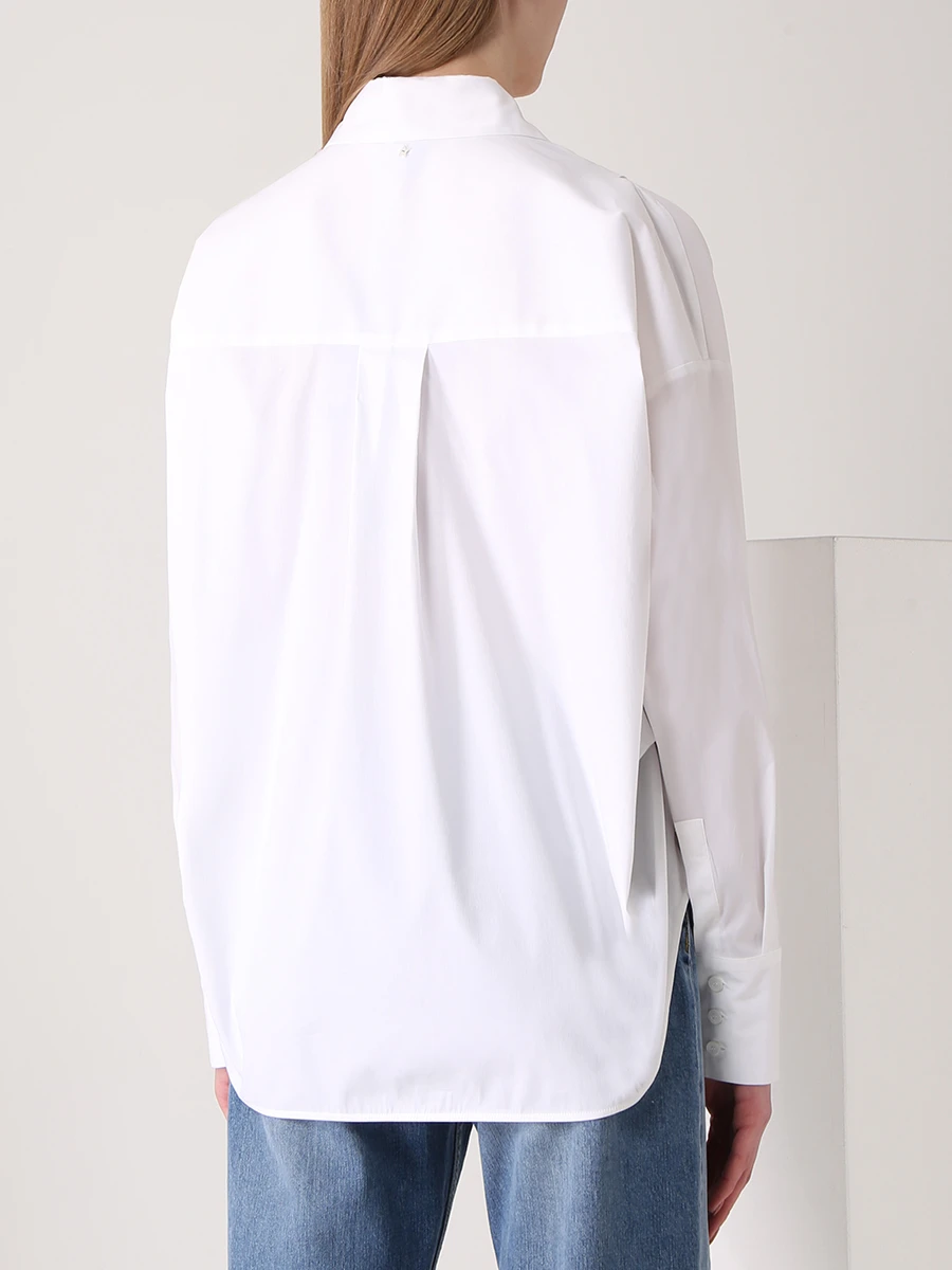 Рубашка хлопковая LORENA ANTONIAZZI P2251CA01E/3404/100, размер 42, цвет белый P2251CA01E/3404/100 - фото 3