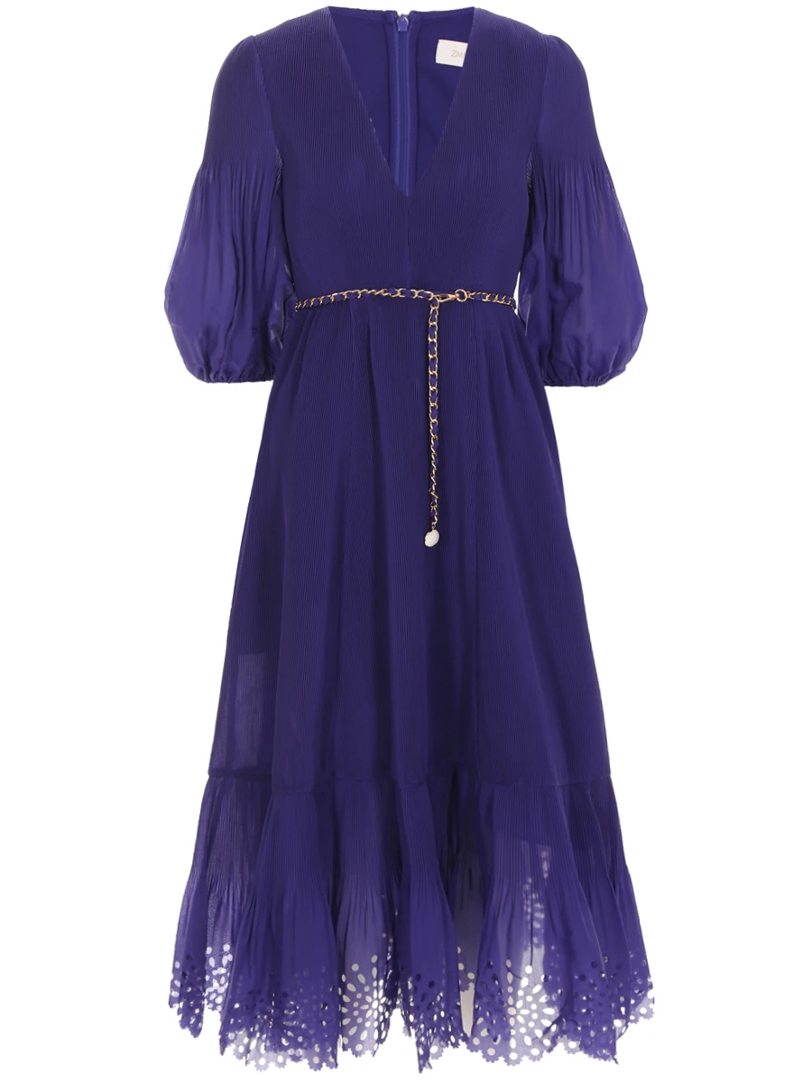 Платье с поясом ZIMMERMANN 3036DRPOS/LAP, размер 46, цвет синий 3036DRPOS/LAP - фото 1
