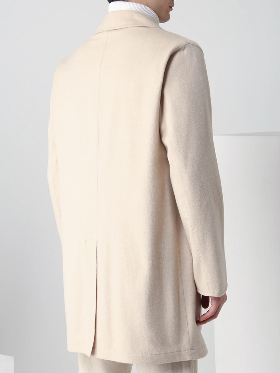 Пальто двустороннее KITON UW1084AV0807A11 Бежевый  Фото 3