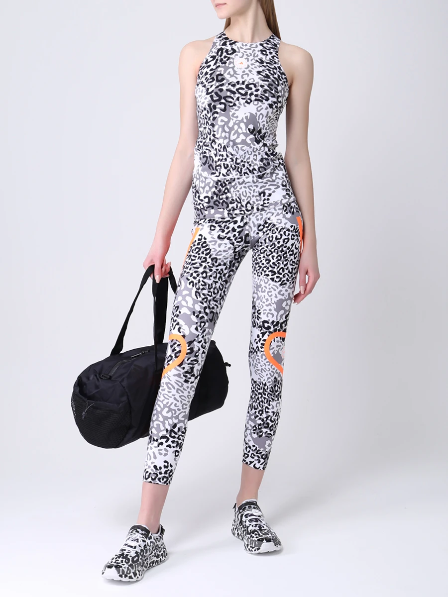 Топ спортивный с принтом STELLA MCCARTNEY SPORT FU0773 Анималистичный принт  Фото 2