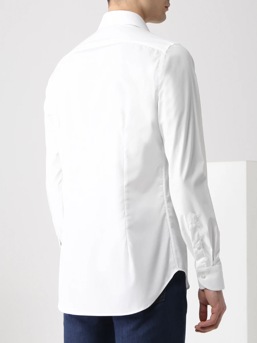 Рубашка Slim Fit хлопковая CANALI GR01598/001/NX05, размер 54, цвет белый GR01598/001/NX05 - фото 3