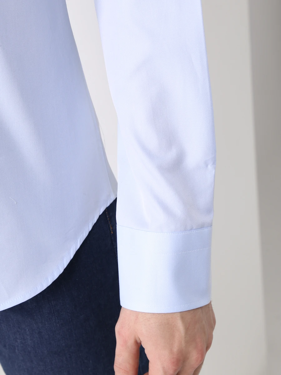 Рубашка Slim Fit хлопковая CANALI GA60135/41/X05, размер 52, цвет голубой GA60135/41/X05 - фото 5