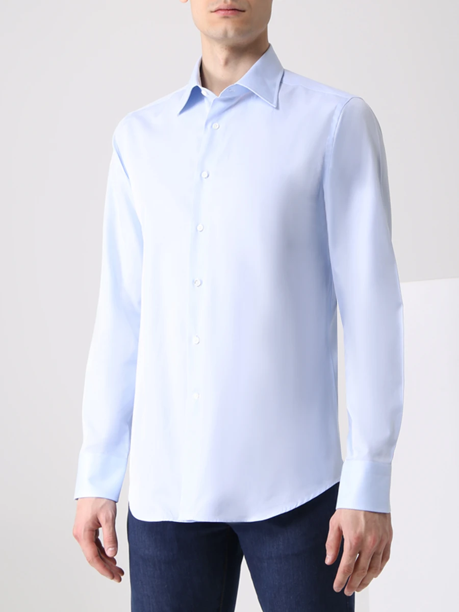 Рубашка Regular Fit хлопковая CANALI GA60135/41/705, размер 64, цвет голубой GA60135/41/705 - фото 4