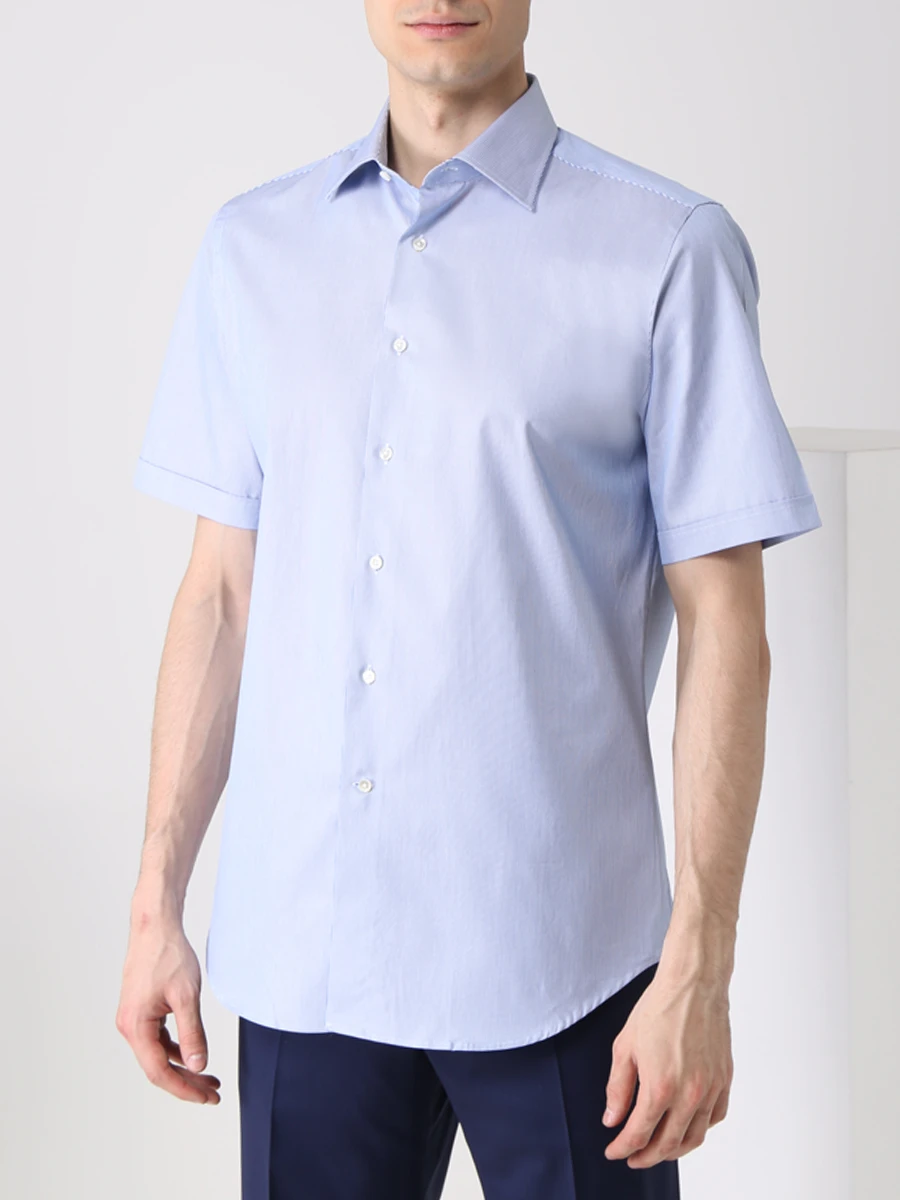 Рубашка Regular Fit хлопковая CANALI GA00110/300/618, размер 60, цвет голубой GA00110/300/618 - фото 4