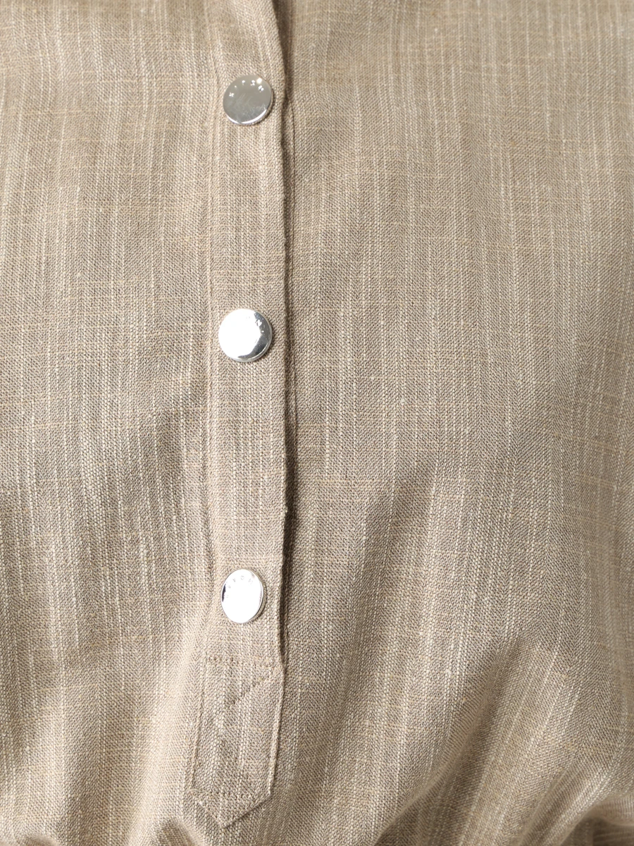 Платье с кулиской KITON D49305K0909A02 Бежевый  Фото 5