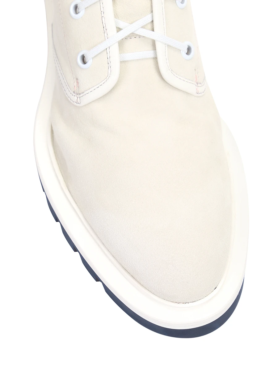 Ботинки замшевые SANTONI WTCU59891ROCTLHOI90 Кремовый  Фото 5