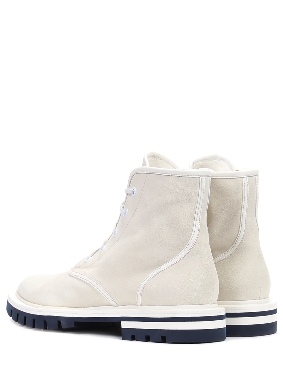 Ботинки замшевые SANTONI WTCU59891ROCTLHOI90 Кремовый  Фото 4