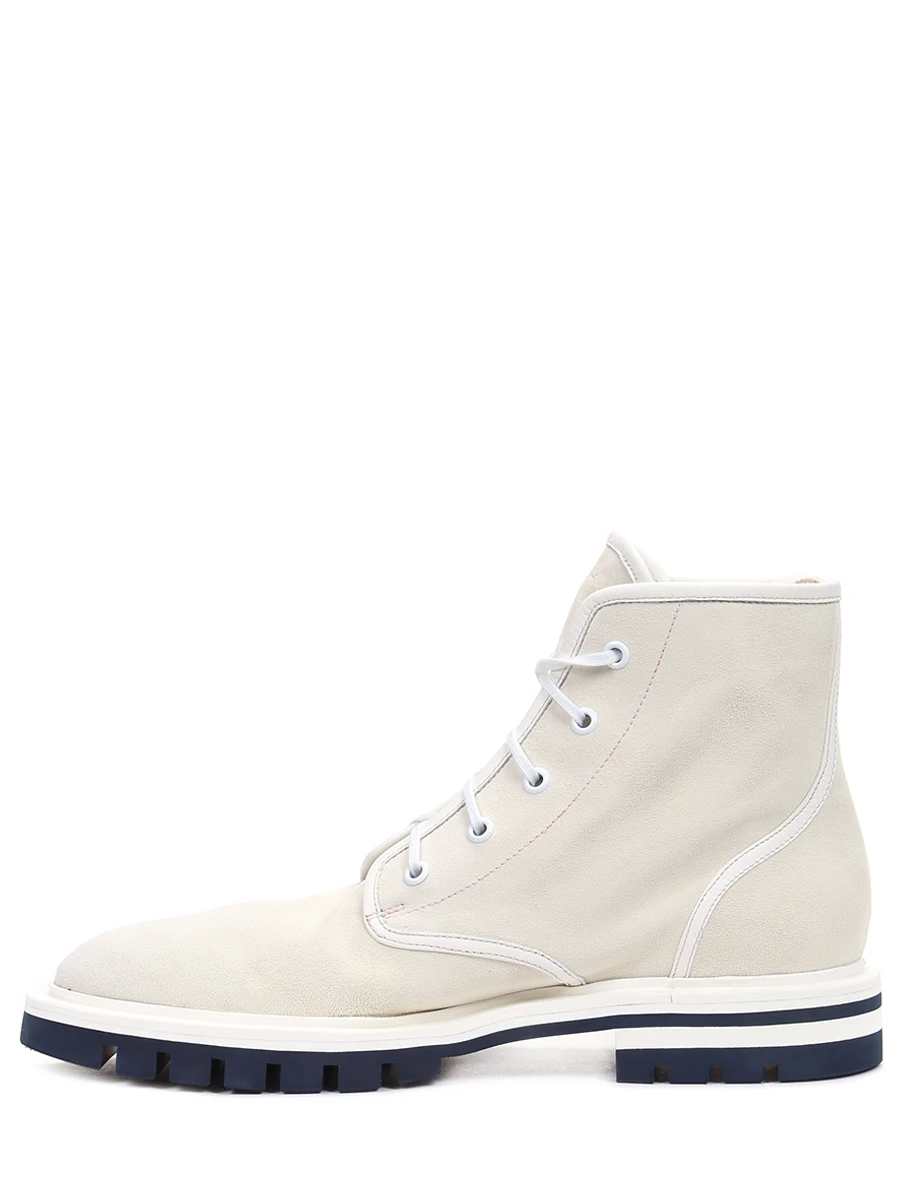 Ботинки замшевые SANTONI WTCU59891ROCTLHOI90 Кремовый  Фото 3
