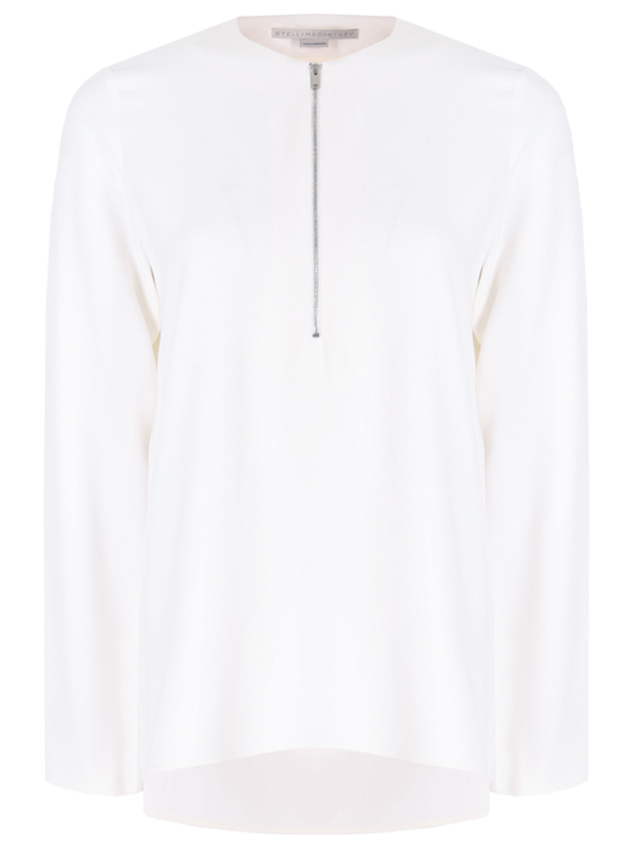 Блуза из вискозы на молнии STELLA MCCARTNEY