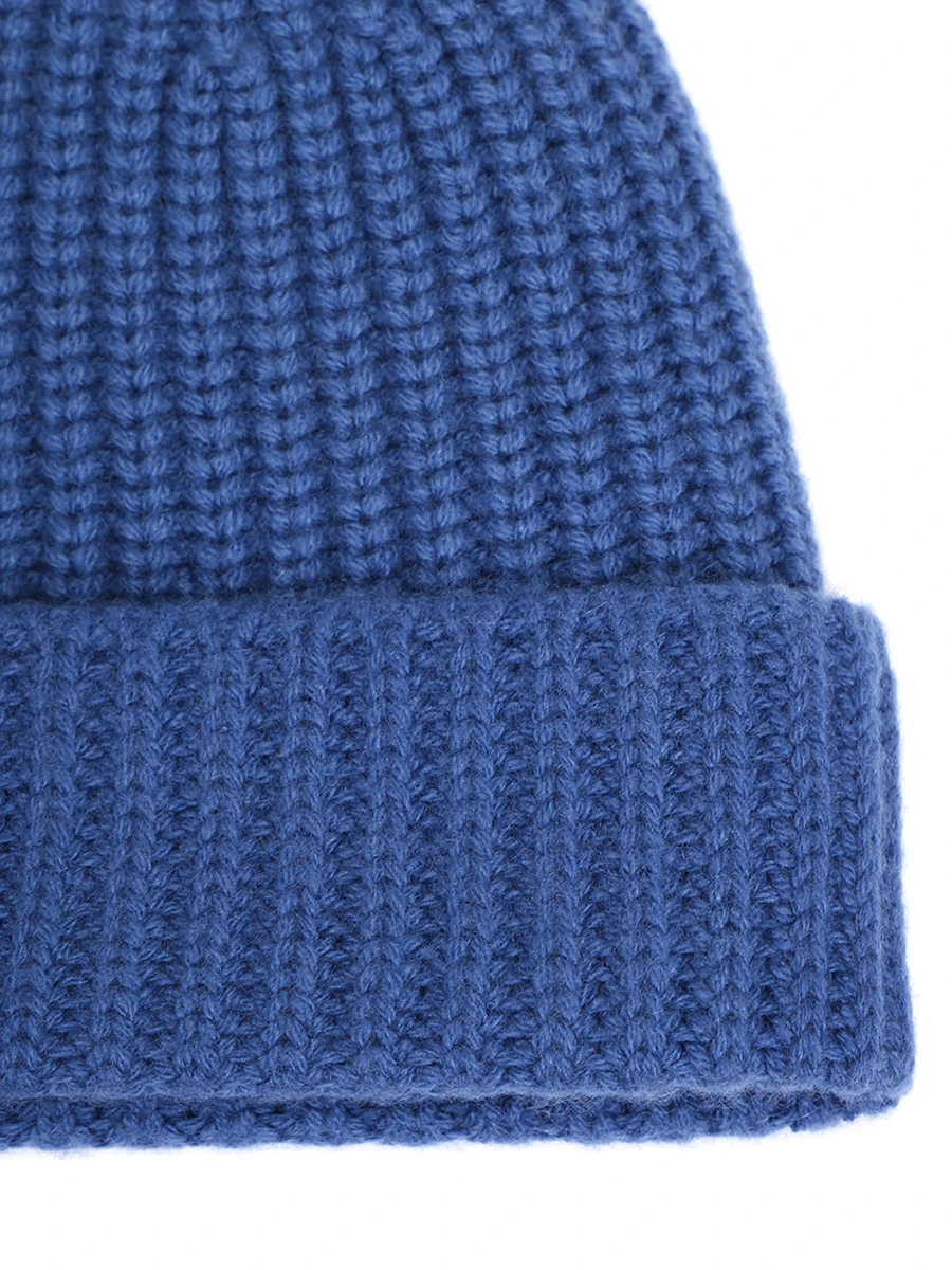 Шапка кашемировая CRUCIANI AU050 Новый Голубой Синий  Фото 3