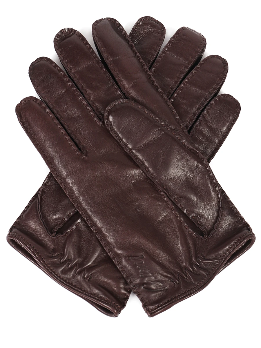 Перчатки кожаные BRIONI 05R20O/O4752/6102 Коричневый  Фото 2