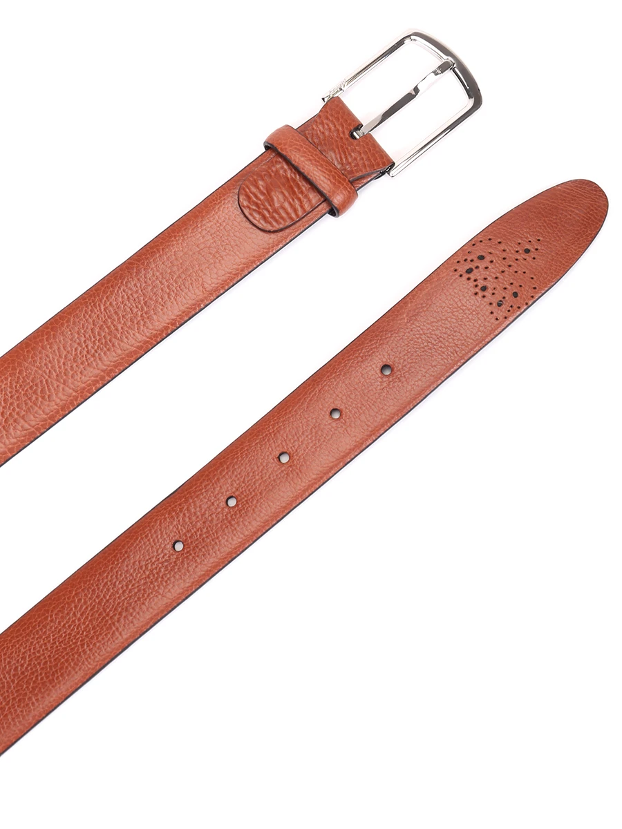 Ремень кожаный BRIONI OBH800037146114 Коричневый  Фото 3