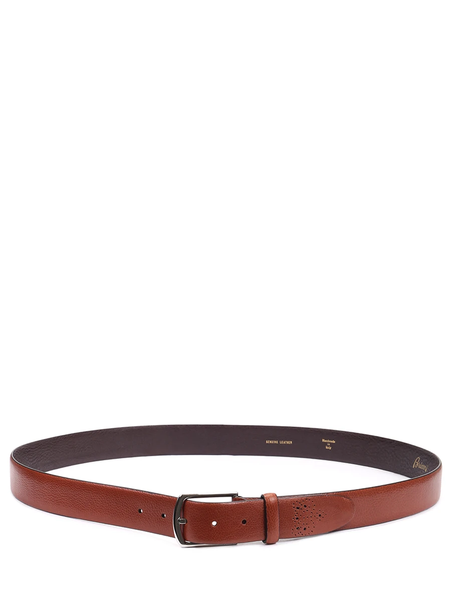 Ремень кожаный BRIONI OBH800037146114 Коричневый  Фото 2