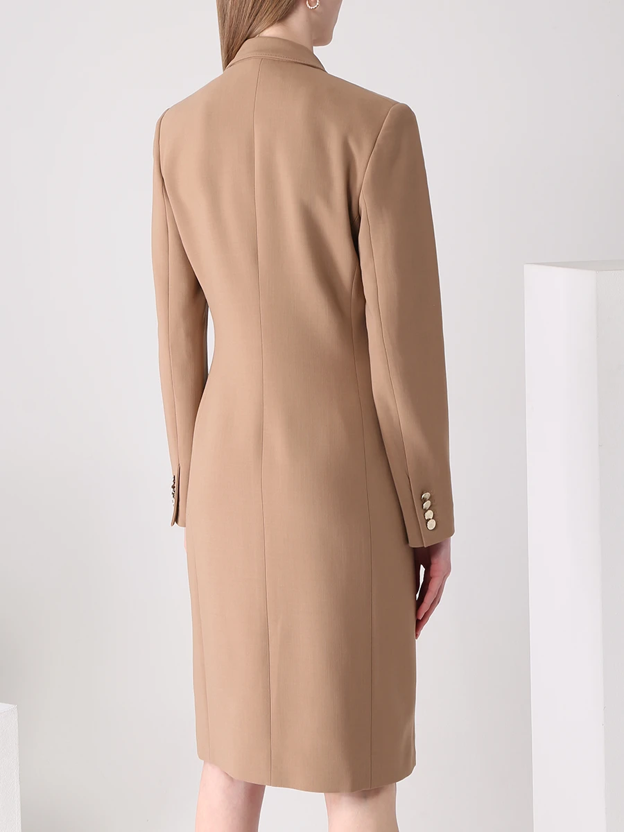 Платье двубортное RALPH LAUREN 290864969001 Бежевый  Фото 3
