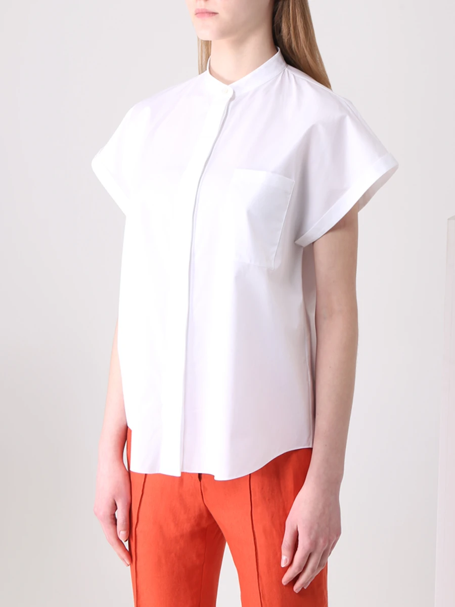 Рубашка хлопковая Elle LORO PIANA FAM0971 1000, размер 44, цвет белый - фото 4