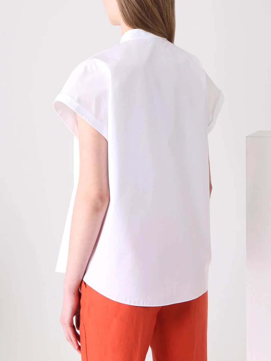 Рубашка хлопковая Elle LORO PIANA FAM0971 1000, размер 44, цвет белый - фото 3