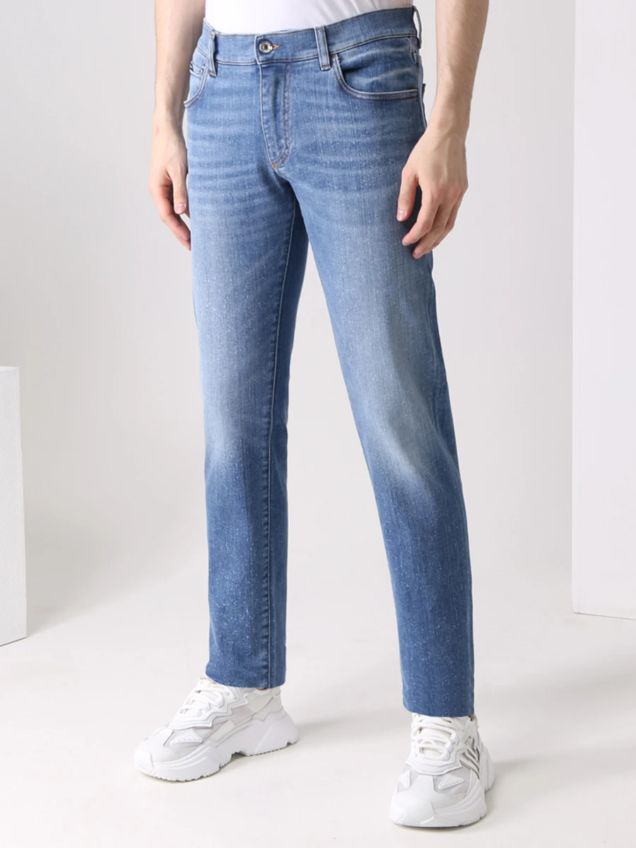 

Джинсы Slim Fit хлопковые, Голубой, GY07CD G8EU0 S9001