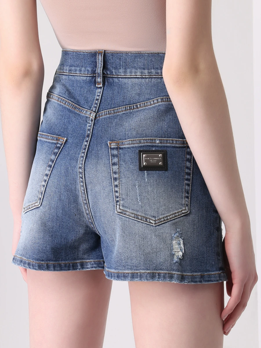 Шорты джинсовые DOLCE & GABBANA FTBXCD G8FE8 S9001, размер 38, цвет деним - фото 3