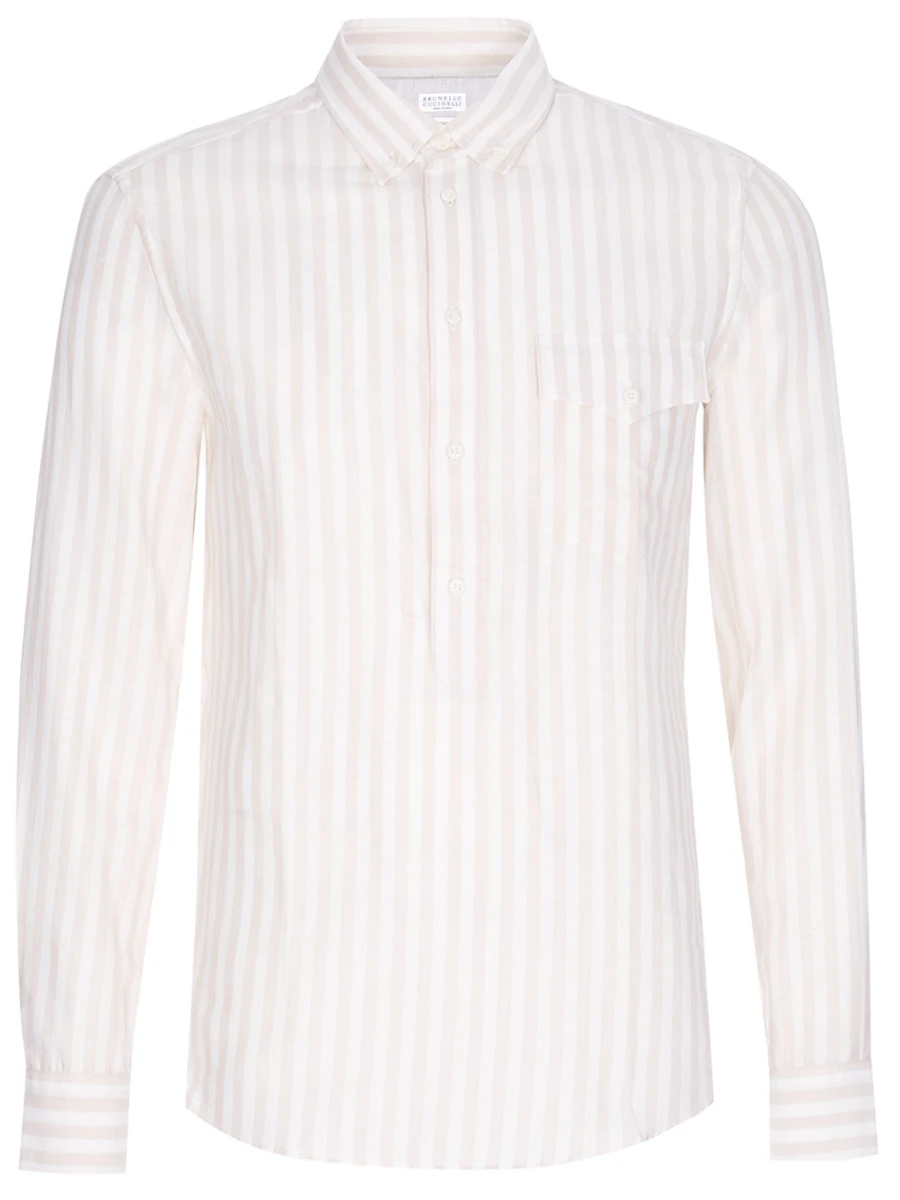 

Рубашка Leisure Fit хлопковая, Бежевый, MW6603038 C011