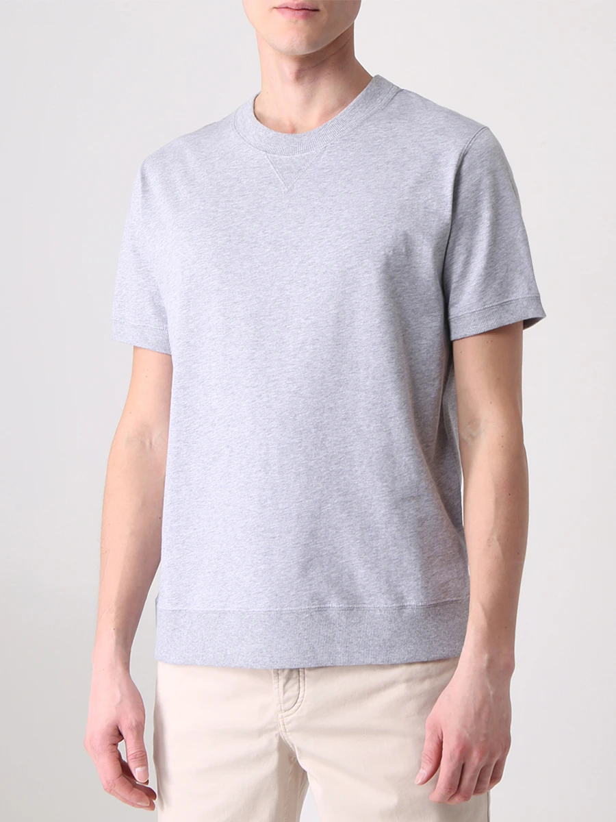 

Футболка хлопковая, Серый, M0T613400 9300