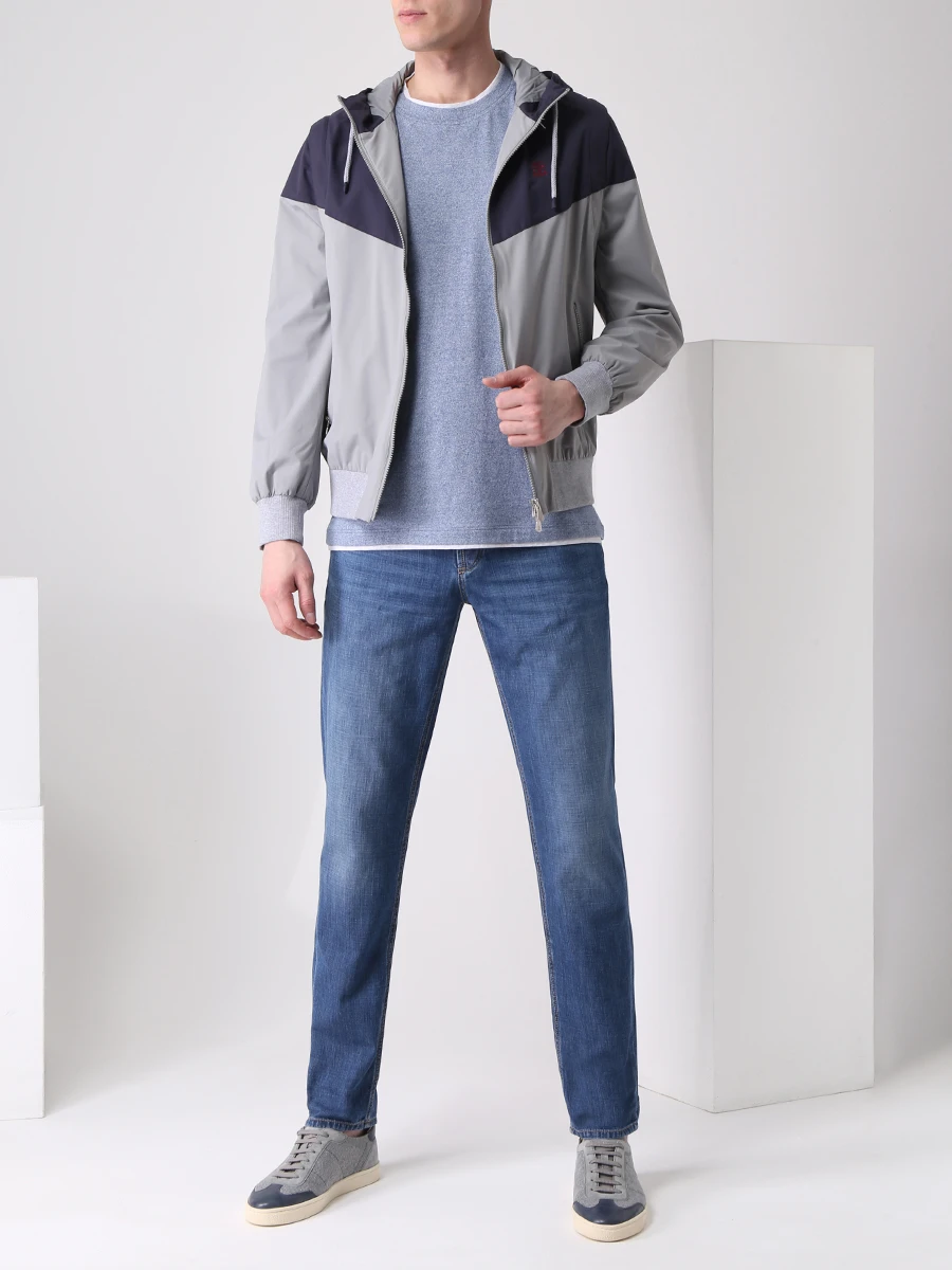 

Футболка из хлопка и льна, Синий, MTS747427 CJK27